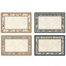 Premium American-Style Waterproof & Oil-Resistant Washable Leather Coasters, Luxurious Tableware Placemats - Multicolor - View 3