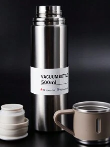 1pc Stainless Steel Double Wall Vacuum Mug, Thermal Coffee Mug With Lid, Coffee Pot, Keep Beverage Hot For 10 Hours, Cold For 20 Hours Water Bottle Back To School - Bronze - View 4