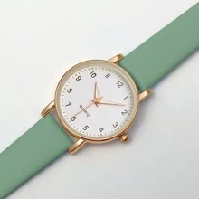 1 Peça Moda Feminina Simples Quartzo Relógio de Pulso, Presente Para Mulheres