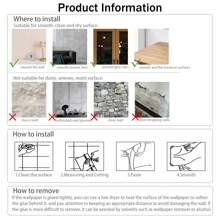 1 Roll Modern Imitation Wood Grain Self-Adhesive Wallpaper, Removable And Reusable, Easy Installation, Heat Resistant, Waterproof And Moisture-Proof PET Material Wallpaper For Home Decor, Sizes 40/60/80*300/500/1000cm, Suitable For Living Room, Dining Room, Bedroom, Kitchen, Office Walls, As Well As Desks, Cabinets, Wardrobe, Countertop Furniture Renewal - Multicolor - View 13