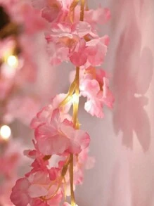 Guirnalda de luces LED simulando flores de cerezo, luces de colores para Navidad, boda, decoración de habitación