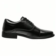 Men's Formal Military Leather Shoes Sport Slim Oxford - 黑色 - 查看 3