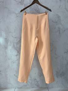 Sullyn_modas High Waist Pants - salmón - Ver 4