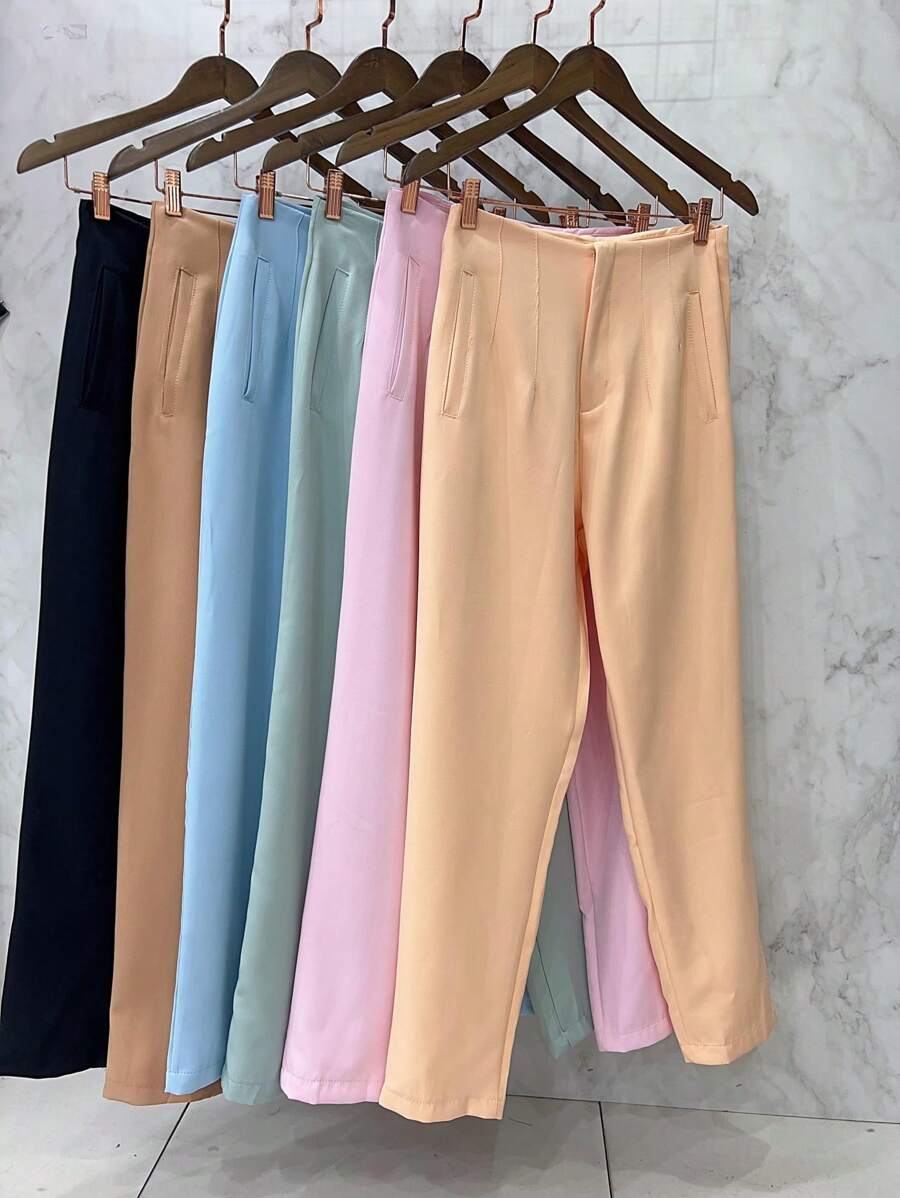 Sullyn_modas High Waist Pants - salmón - Ver 1