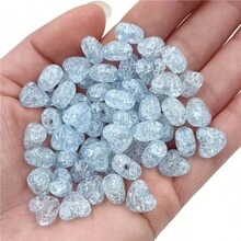 67 piezas de Cuentas en forma de corazón de 10mm con efecto de craquelado para hacer joyería - Accesorios del Día de San Valentín - Pulsera, collar, cadena de teléfono para pareja, accesorios para el cabello DIY, decoraciones