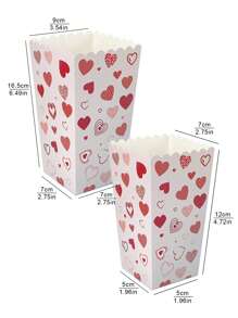 5 szt./10 szt. pojemników na popcorn, uchwyty na przekąski popcorn, torebki na popcorn, odpowiednie na imprezy i do kina, dekoracja urodzinowa na karnawał