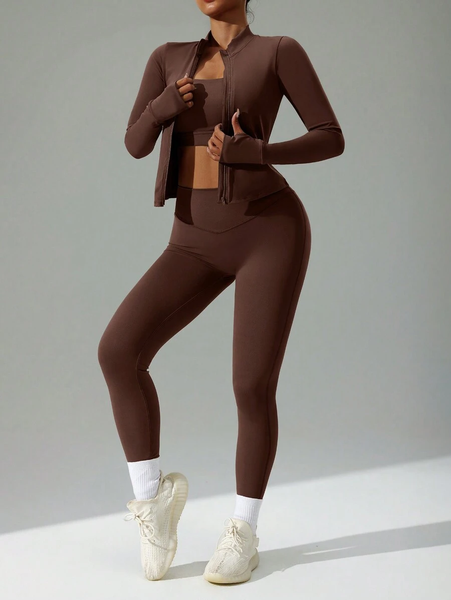 Libin 女士运动套装 运动跑步套装 瑜伽套装 家居休闲装 高弹力 亲肤舒适