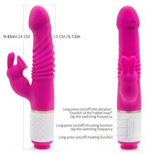 Thrusting Dildo Sucking Rabbit Vibrators For Women, G Spot/Anal Vibrator 10 Thrusting Vibrating And 3 Sucking Modes 3 In 1 Adult Sex Toys Rechargeable Massagers Tools For Personal Full Body Relaxation With 7 Vibrating Modes Rabbit Vibrator Clitoris Sucker Vibrator Thrusting Vibrator For Women Pleasure Sex Thrusting Dildo Women Silicone Waterproof Vibrator For Women Couples