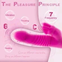 Thrusting Dildo Sucking Rabbit Vibrators For Women, G Spot/Anal Vibrator 10 Thrusting Vibrating And 3 Sucking Modes 3 In 1 Adult Sex Toys Rechargeable Massagers Tools For Personal Full Body Relaxation With 7 Vibrating Modes Rabbit Vibrator Clitoris Sucker Vibrator Thrusting Vibrator For Women Pleasure Sex Thrusting Dildo Women Silicone Waterproof Vibrator For Women Couples