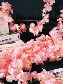 Guirnalda de luces LED simulando flores de cerezo, luces de colores para Navidad, boda, decoración de habitación
