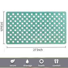 Non-Slip Bath Mat For Tub With Drain Holes And Suction Cups - Ideal For Everyone - Machine Washable Bathtub Mat Home Bathroom Decor Bath Rug Floor Carpet Outdoor Rug Door Mat Fall Decor Bathroom Accessories Back To School Entryway Decor - Multicolor - View 2