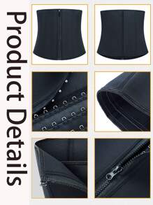 Gaine amincissante grande taille pour femmes - Gaine sculptante corps avec 9 baleines en acier, top de maintien sport