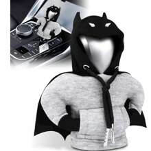 Bat Shift Lever Collars Hoodie Car Gearshift Lever Cover Change Lever Sweatshirt Gearshift Cover Hoodie Gear Knob Sweater