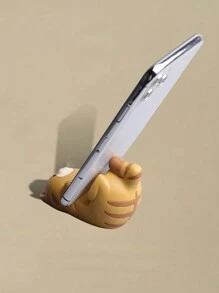 Cat Shaped Mobile Phone Stand Desktop Decor Ornament