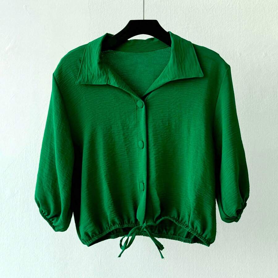 Women Blouses - màu xanh lá - Xem 1