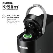K- Slim Single Serve  Pod Coffee Maker, MultiStream Technology, Black - 1 - View 3