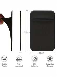 1 件粘性手机袋手机粘贴卡/ID（双重安全）带自粘贴纸适用于 Android 背面和所有智能手机有多种颜色可供选择旅行必需品卡夹卡夹钱包名片夹信用卡夹卡夹女士女士男士卡片钱包 Magsafe 钱包 - 彩色 - 查看 5