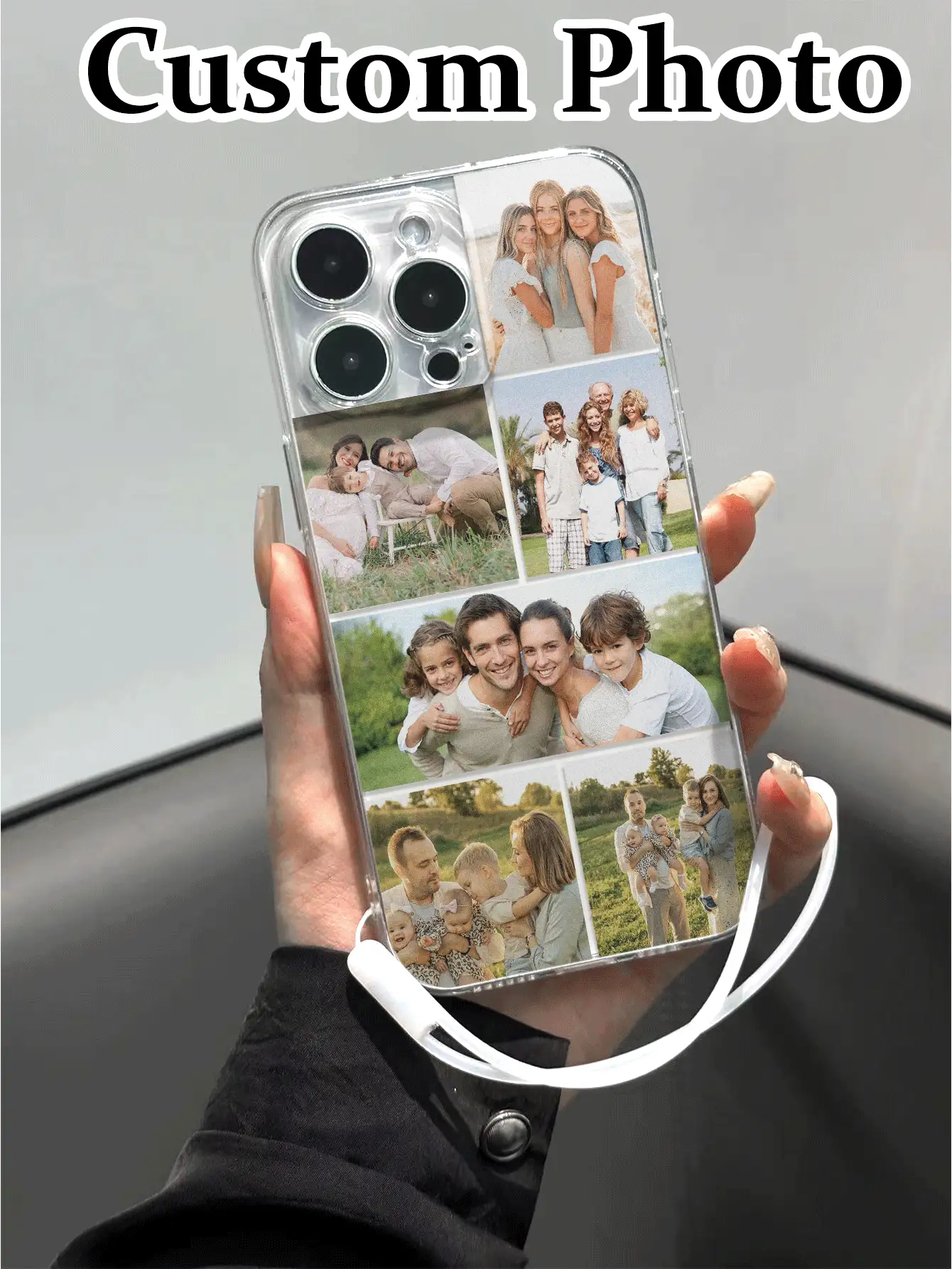1 Stück hochdurchsichtiges, individuell bedrucktes, stoßfestes Schutzhülle mit schwarzem Silikonarmband, kompatibel mit iPhone 16/16Pro/16Plus/16ProMax, iPhone 15 ProMax, iPhone 13, P14, P11, XS, XR, 7/8P, 7/8, Galaxy A50, A12, A32, A52, A72, A51, A21S, A13, A14, S22 Ultra, S23, A33, A53, S20 FE, 11 Youth, 12 Pro, 12/12X, Note 11, 9A, 9C, Poco X3 NFC, Redmi 10, 9, Note 9, 12C, Note 11 Pro, Redmi 10C, Note 8 Pro. Stilvolle, farbenfrohe, vintage, süße, schlichte, lustige, Kawaii, individuelle, einzigartige, angepasste Geschenkidee für ihn, sie, Freund, Freundin, Familie, Freunde, Großeltern, Paar