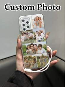 1 Stück hochdurchsichtiges, individuell bedrucktes, stoßfestes Schutzhülle mit schwarzem Silikonarmband, kompatibel mit iPhone 16/16Pro/16Plus/16ProMax, iPhone 15 ProMax, iPhone 13, P14, P11, XS, XR, 7/8P, 7/8, Galaxy A50, A12, A32, A52, A72, A51, A21S, A13, A14, S22 Ultra, S23, A33, A53, S20 FE, 11 Youth, 12 Pro, 12/12X, Note 11, 9A, 9C, Poco X3 NFC, Redmi 10, 9, Note 9, 12C, Note 11 Pro, Redmi 10C, Note 8 Pro. Stilvolle, farbenfrohe, vintage, süße, schlichte, lustige, Kawaii, individuelle, einzigartige, angepasste Geschenkidee für ihn, sie, Freund, Freundin, Familie, Freunde, Großeltern, Paar