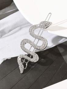 1pc Elegant Round Zinc Alloy Snap Hair Clip Hair Clips Claw Clips Hair Barrettes