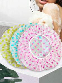 10pcs/5pcs/3pcs Printed High Quality Elastic Women Shower Cap, Thickened Shower Cap, Single Layer Shower Cap Suitable For Women, Kitchen Smoke, Personal Care Bathing Accessories, Shower Cap, Double Layer Shower Cap, Hair Mask Cap, Hair Protection Cap, Anti-Oil Cap, Shampoo Cap, Waterproof, Shower Cap, Shower Head Cover, Waterproof Bathing Cap, Thickened Shower Cap - Multicolor - View 7