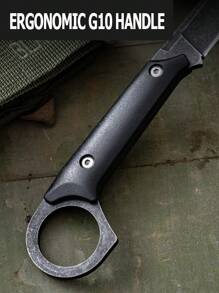 Sharp D2 Steel Blade Small EDC Fixed Blade Knife With Kydex Sheath And G10 Handle, Utility Knife For Outdoor Camping, Survival, Hiking, Everyday Carry, Hunting, Fishing - Một cỡ - Xem 5