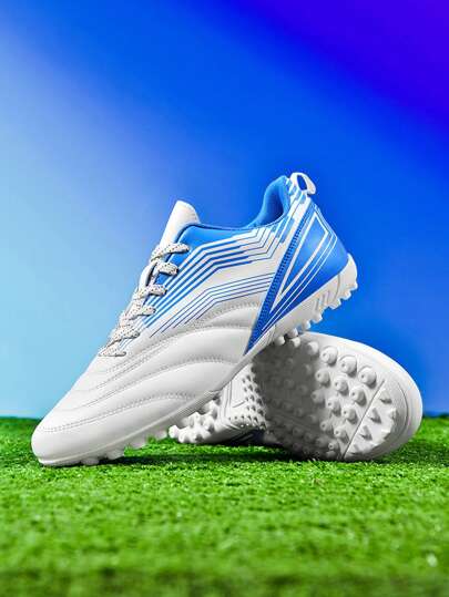 男式足球鞋，防滑耐用鞋钉，适合学生和青少年，适合人造草皮比赛和专业训练