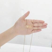 Customized Stainless Steel 2-Name Necklace With Heart Shape Personalized Pendant Jewelry Gift - Multicolor - View 3