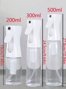 Botella de spray vacía de 200ml, pulverizador continuo de niebla fina para peinado, botella de spray recargable de agua para cuidado de la piel, ducha para mascotas, plantas, viaje, planchado y limpieza, herramientas para el cabello, productos y accesorios para barbería, salón de belleza, artículos esenciales para viaje.