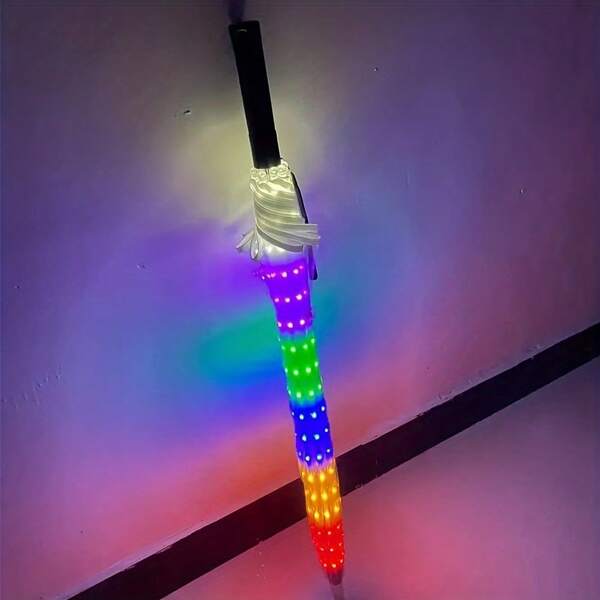 LED Lighting Umbrella With Color Changing Modes, Easy Grip Handle - Great For Rainy Days And Parties