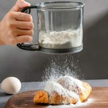 Easy-To-Clean Semi-Automatic Flour Sifter - Essential Baking Tool For Kitchen And Dining, Flour Strainer, Kitchen Supplies, Mother's Day Gift, Manual Flour Sifter, Handheld Flour Sifter,Kitchen Accessories, A Must-Have Kitchen Tools Gift For Home Chefs, Space-Saving Storage For Kitchen Organizers - One Size - View 5