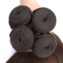 BINF 1/3Pieces Wholesale 10-30 Inch Chocolate Brown #4 Bone Straight Human Hair Bundle Human Hair Bundles Brazilian Raw Hair Weave Extension Double Weft For Women - màu nâu - Xem 7