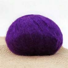 Bolsa de fios variegados de 6 fios - Mudança gradual de cor e mistura de renda de 50% acrílico, 30% alpaca, 20% angorá para tricô e crochê faça você mesmo, suéteres, xales e jaquetas da moda outono e inverno