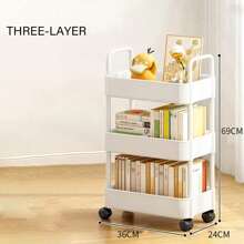 客厅厨房卧室浴室收纳架卫生间收纳架客厅卧室零食化妆品玩具收纳厨房收纳两种材质可选坚固亮丽色彩极具吸引力 - 彩色 - 查看 14