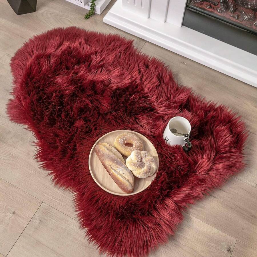 Ashler HOME DECO Ashler Faux Fur Rug, Area Rugs, Fluffy Sheepskin Fur Rug, Fuzzy Ultra Soft Rugs, Machine Washable Shag Rug, Nursery Throw Rugs For Bed, Living, Kids Room