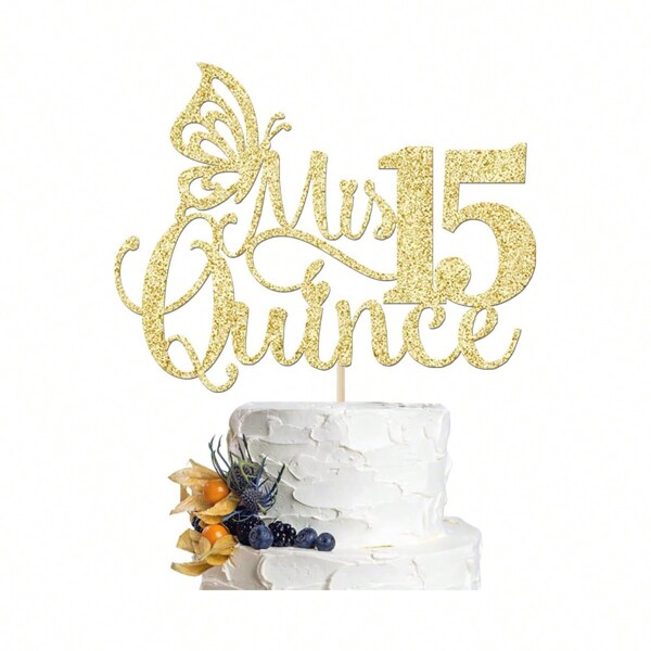 Dekoracje na 15. urodziny, dekoracje na toppery/tosty, artykuły na przyjęcia urodzinowe