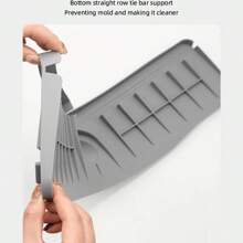 Silicone Faucet Drip Pad, Minimalist Anti-Splash Water Mat, Kitchen Countertop Slanted Sink Pad - Multicolor - View 2