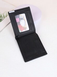 Bogesi 2 件男士钱包短款时尚休闲铁边抽卡夹男士钱包钱夹小钱包男士钱包真皮 - 彩色 - 查看 6