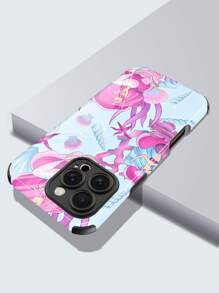 1 pieza Funda protectora para teléfono móvil con patrón de sirena en concha, de TPU suave + PC, a prueba de golpes y antideslizante, compatible con iPhone 16/16 Plus/16 Pro/16 Pro Max - Multicolor - Ver 3