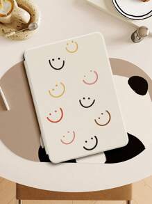 1 pieza Funda protectora para Kindle Paperwhite 5/Kindle NK 11/Kindle Basic Ebook Reader, con patrón de cara sonriente, función de encendido/apagado automático, ligera y delgada, ajuste perfecto para proteger su dispositivo de lectura - Multicolor - Ver 1