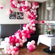 20 Stücke Mehrfarbige Latex-Luftballons in Unifarben, frei kombinierbar für Geburtstag, Hochzeit, Graduation, Weihnachten, Silvester Fest Deko - Verschiedenfarbig - Übersicht 6