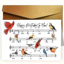 Unique Musical Birthday Card - Perfect For Music Lovers, Teachers & Best Friends - Creative Singing Greeting Card For Any Occasion - Multicolor - View 4