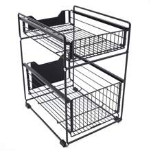 Under Kitchen Sink Shelf Storage Bathroom Cupboard Rack Cabinet Organiser Holder - 1 - View 4