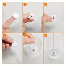 100~500 件蜡烛芯贴纸耐高温泡沫双面胶带用于蜡固定底座支架蜡烛制作用品 - 彩色 - 查看 7