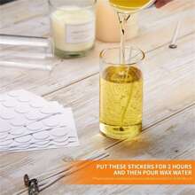 100~500 件蜡烛芯贴纸耐高温泡沫双面胶带用于蜡固定底座支架蜡烛制作用品 - 彩色 - 查看 4