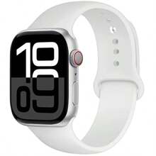 1 Stück Silikon Sport Armband kompatibel mit Apple Watch Bändern 38mm 40mm 41mm 42mm 44mm 45mm 46mm 49mm für Frauen Männer, weiches wasserdichtes Armband kompatibel mit Apple Watch Series 10 9 8 7 6 5 4 3 2 1 SE Ultra