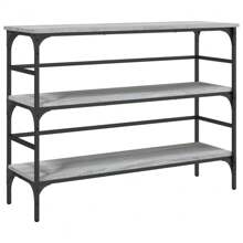 Consolle in legno multistrato di stile grigio Sonoma, 102x75 cm, arredo elegante per l'ingresso