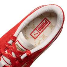 Puma Palermo Snaker Unisex Casual Sneakers, Fashion Low-Top Comfortable Skateboard Shoes, 401856-01 - Red--gold - View 7