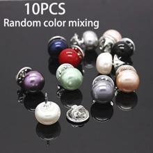 10/20 Stücke Knöpfe ohne Nähen, Faux Perlmutt Druckknöpfe, schwarz & weiß, vielseitige Brosche DIY Dekoration, ohne Nähen erforderlich