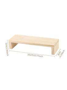 1 pièce Étagère d'affichage en bois en forme de U, option multi-taille pour figurines, parfums, cosmétiques, support d'affichage polyvalent avec rangement à étages